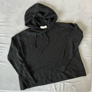 Everlane 100% cashmere square boxy hoodie sweater